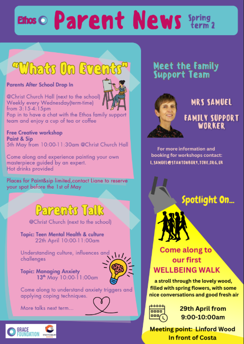 Ethos parents news april 2026